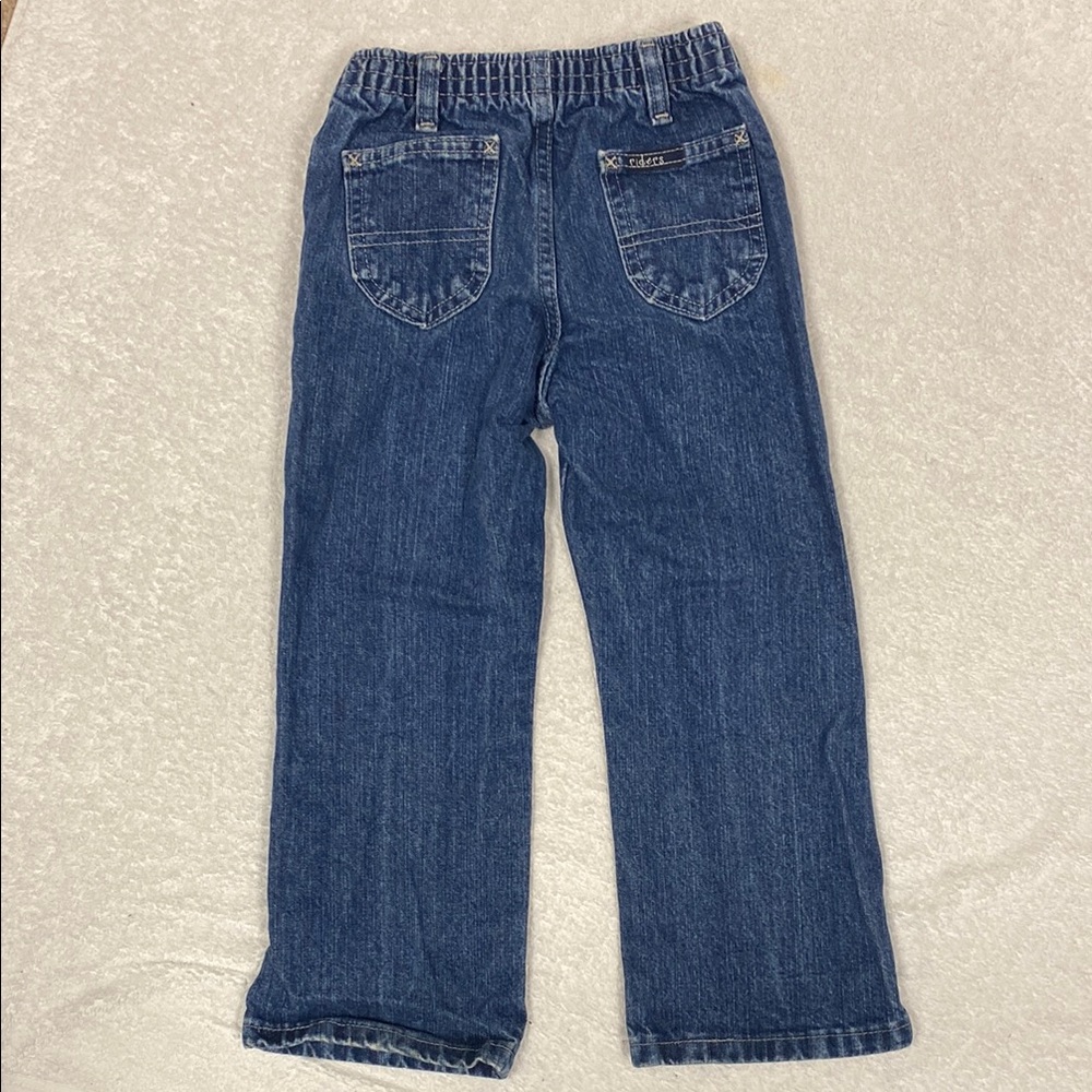 Vintage rider 100% cotton elastic waist Kids Blue Denim Jeans 5t